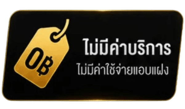 ไม่มีค่าบริการ ไม่มีค่าใช้จ่ายแอบแฝง