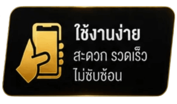 ใช้งานง่าย สะดวก รวดเร็ว ไม่ซับซ้อน